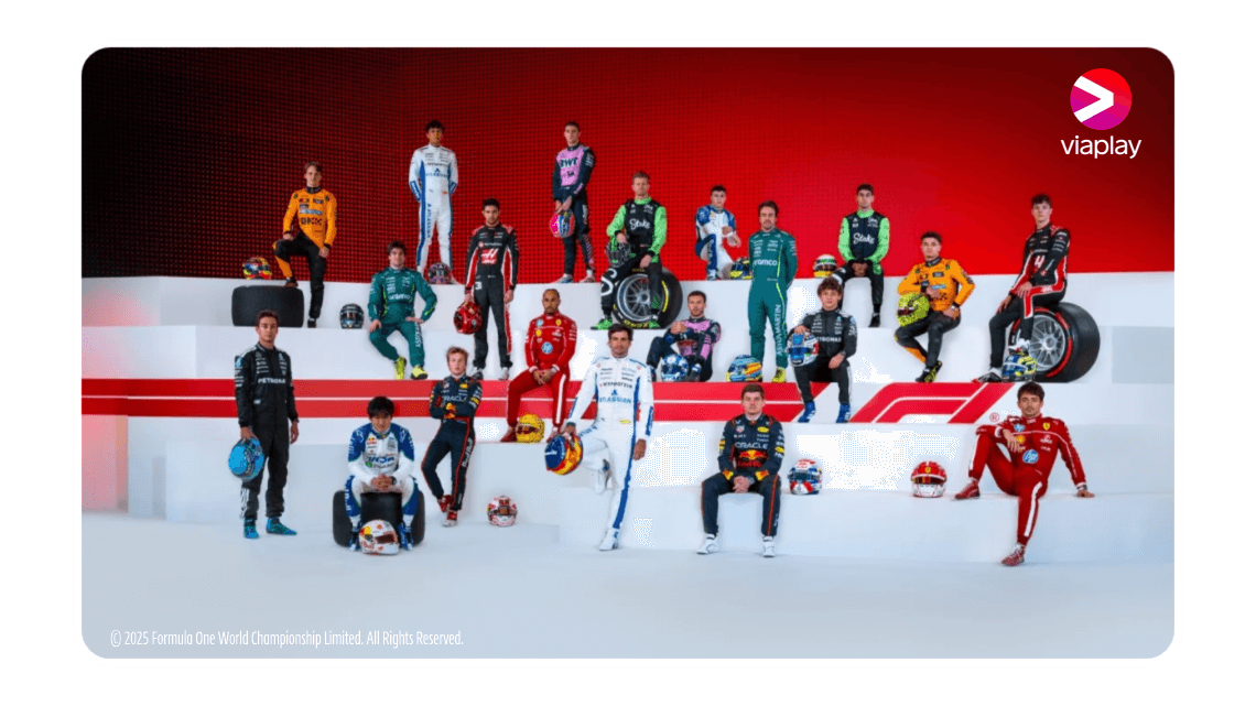 Se studiosendinger med viaplay sine F1 eksperter til hvert formel 1 løp
