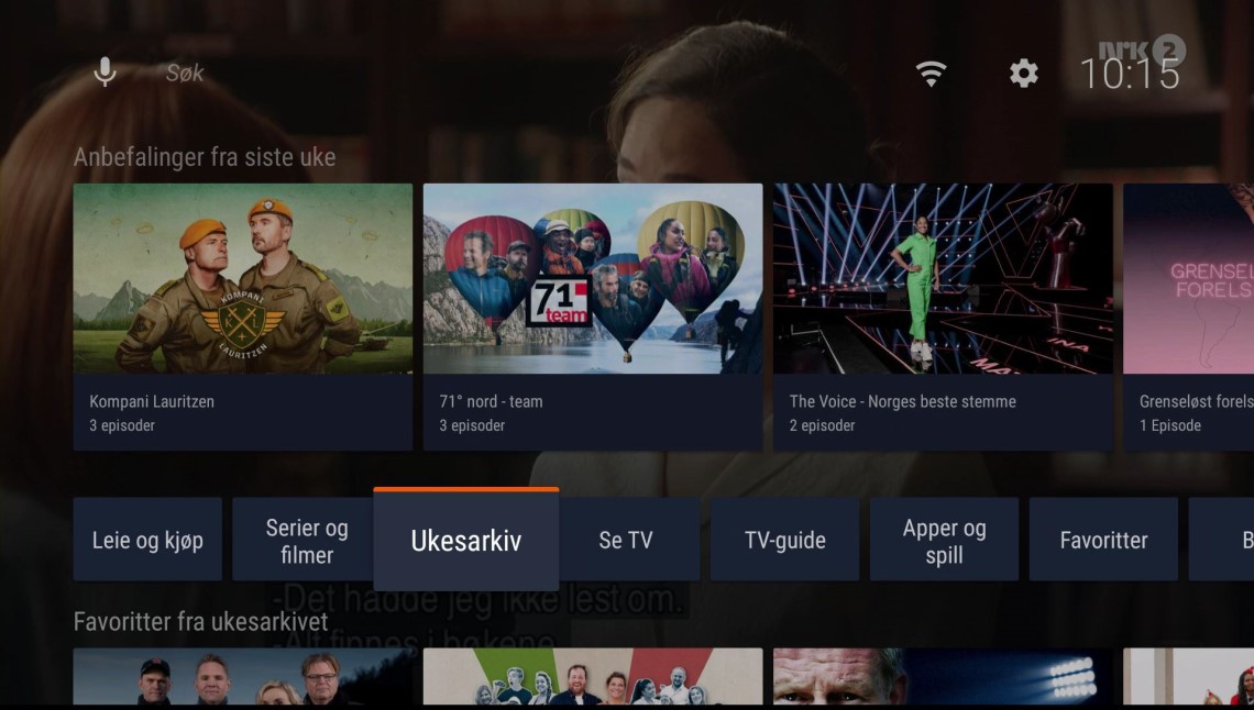 Ukesarkiv som favoritt