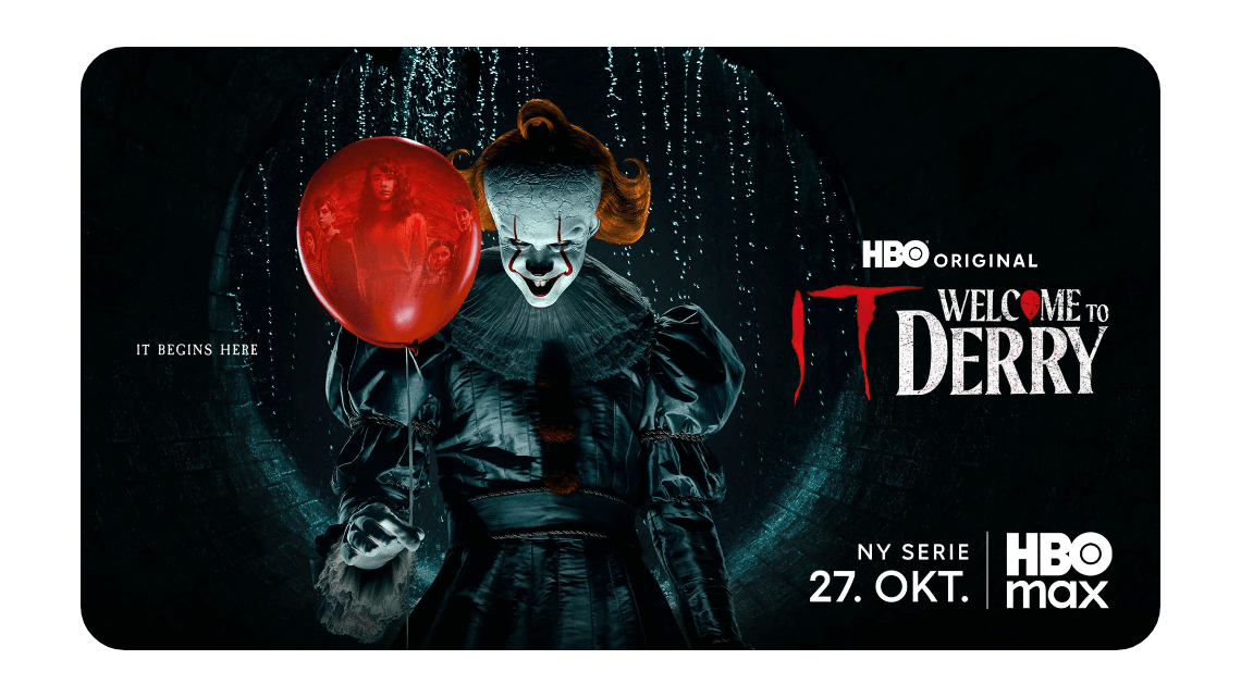 Pennywise er tilbake i serien it welcome to derry på HBO Max med Allente