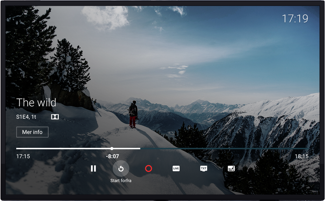 Start forfra i valgmenyen
